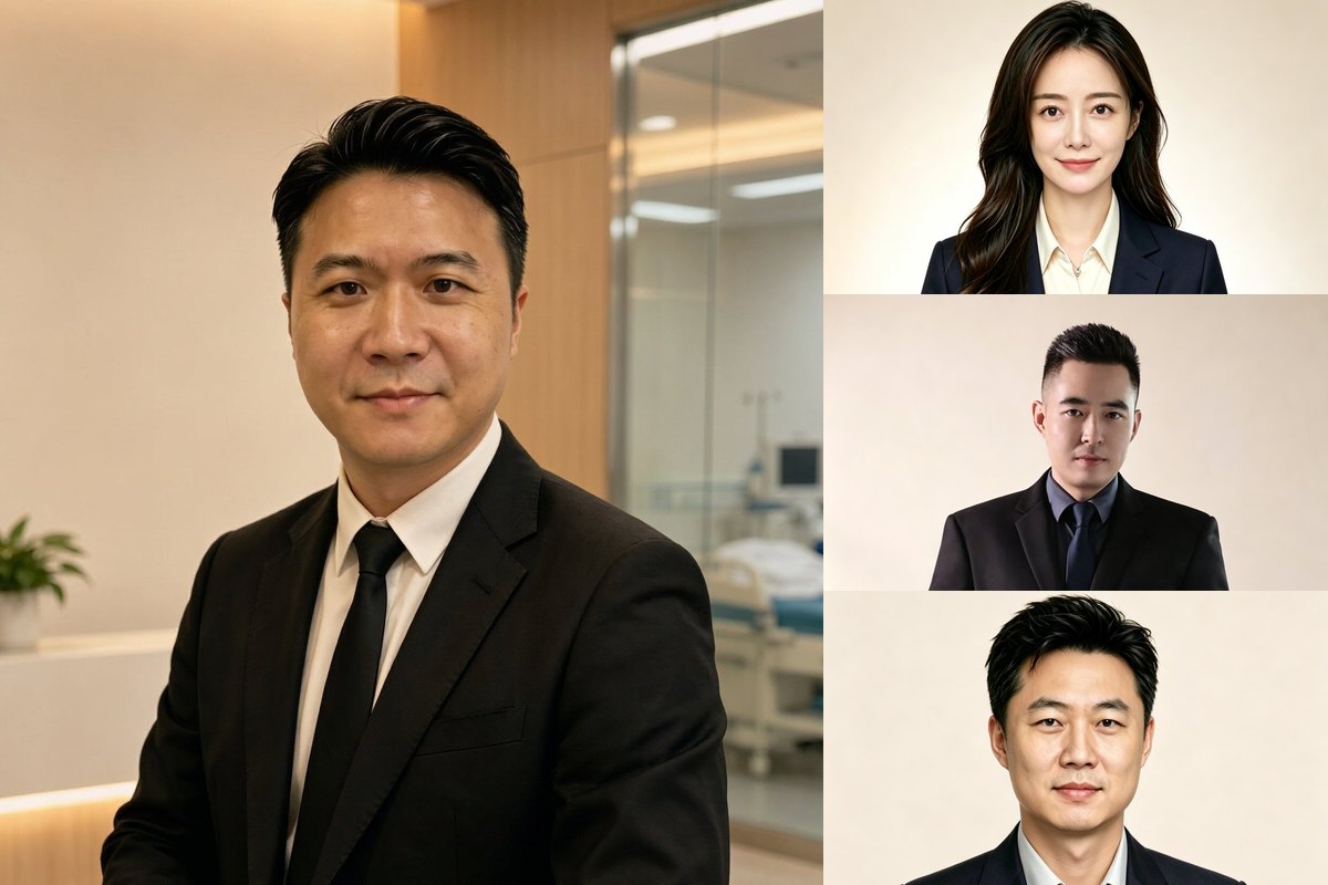 The VitalBridge China coordination team — Quan Gan, Pin Fang, Xiaohua Song and Hua Ou